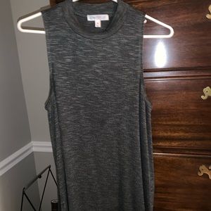 army green high neck tank
